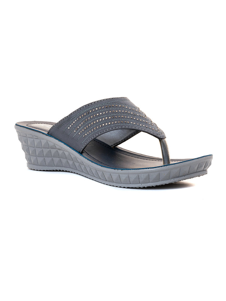 Khadim Wedge Heel Slip On Sandal for Women