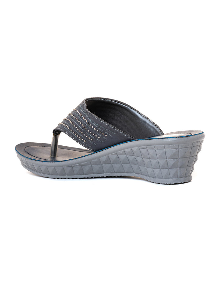 Khadim Wedge Heel Slip On Sandal for Women