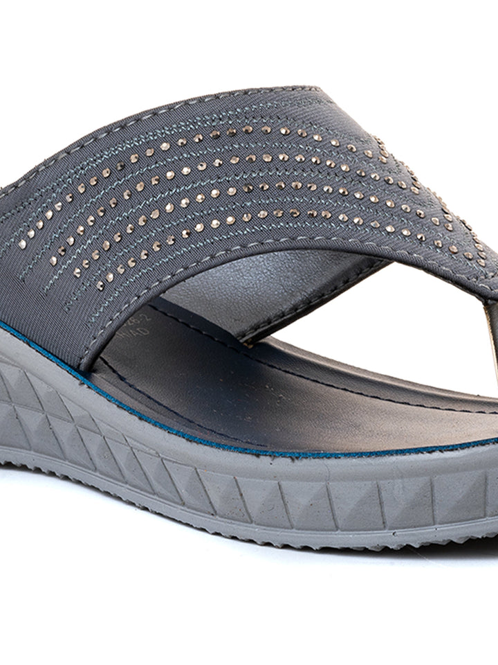 Khadim Wedge Heel Slip On Sandal for Women