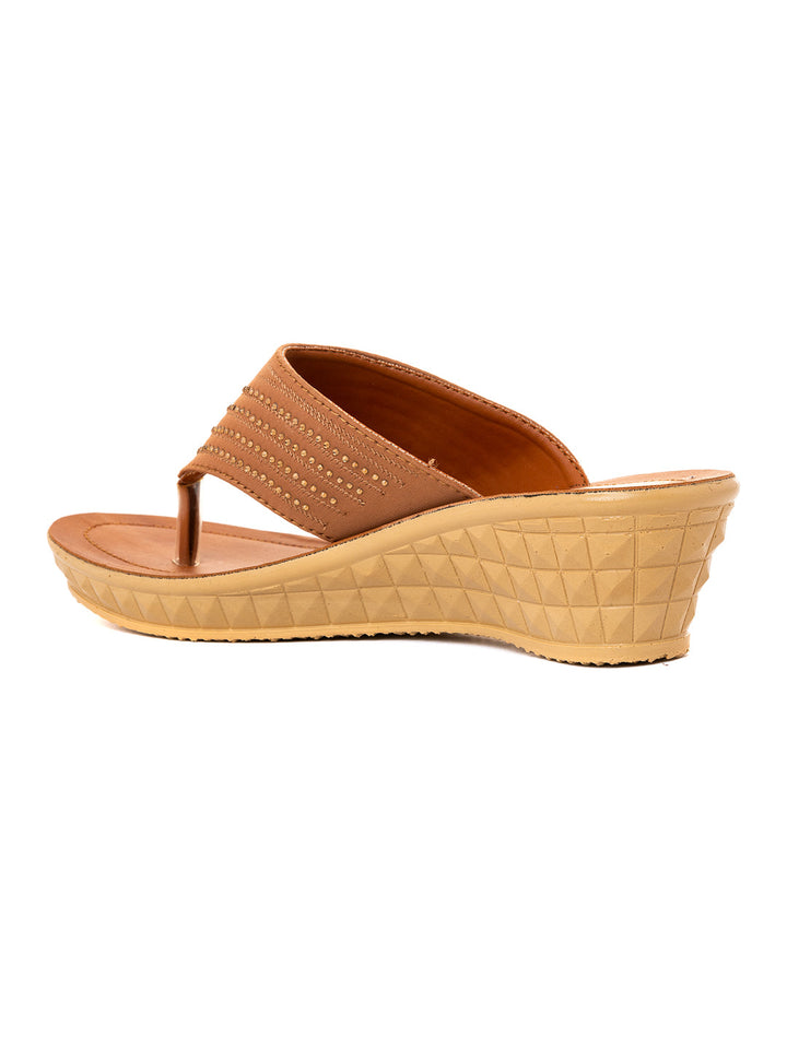 Khadim Wedge Heel Slip On Sandal for Women