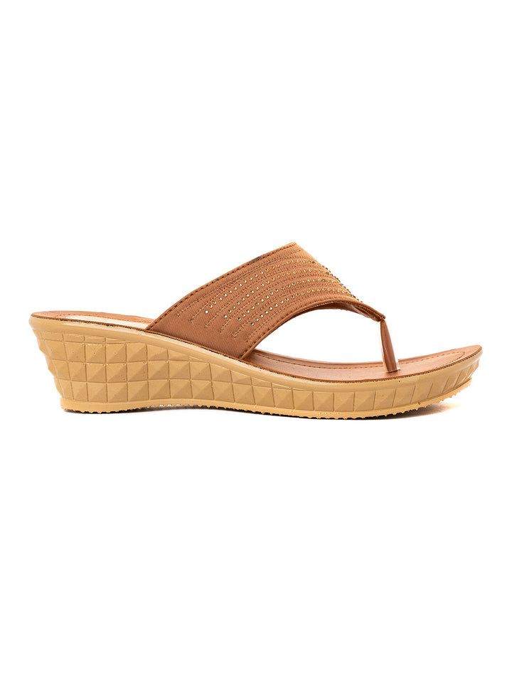 Khadim Wedge Heel Slip On Sandal for Women