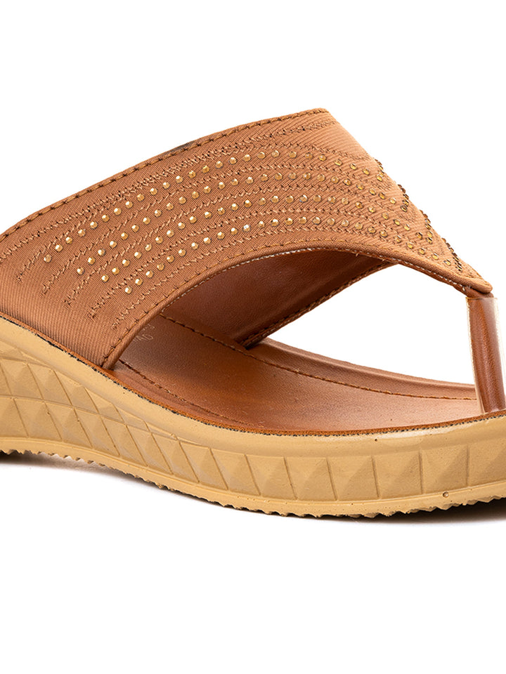 Khadim Wedge Heel Slip On Sandal for Women