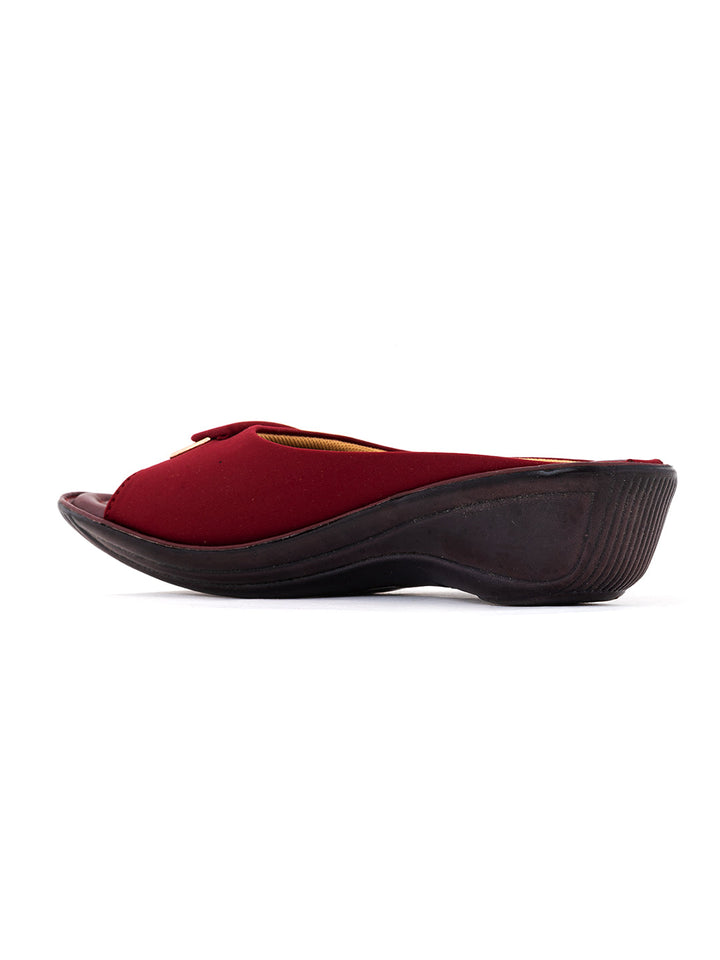 Khadim Wedge Heel Mule Slip On Sandal for Women