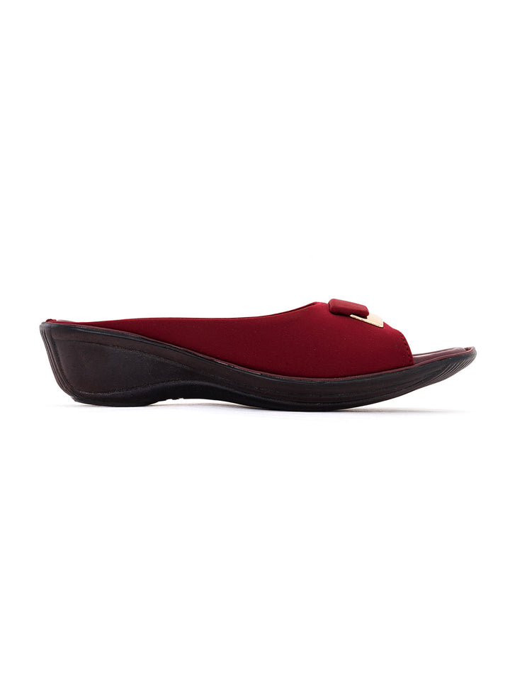 Khadim Wedge Heel Mule Slip On Sandal for Women