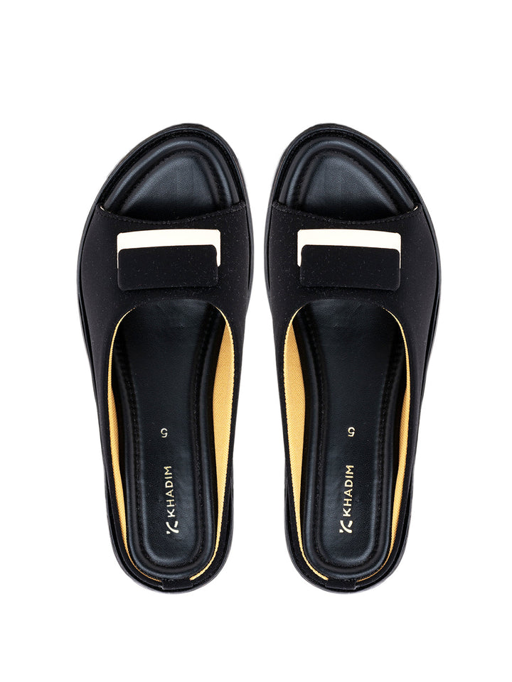 Khadim Wedge Heel Mule Slip On Sandal for Women