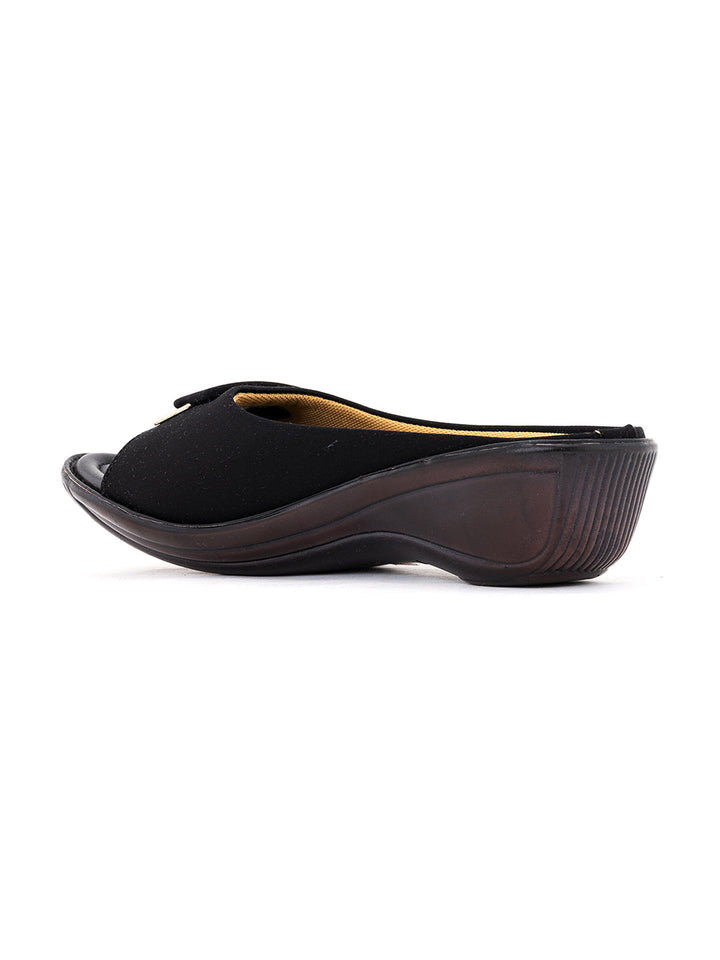 Khadim Wedge Heel Mule Slip On Sandal for Women