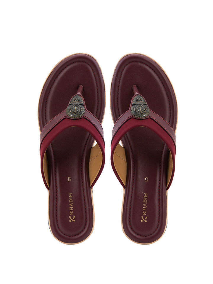 Khadim Wedge Heel Slip On Sandal for Women