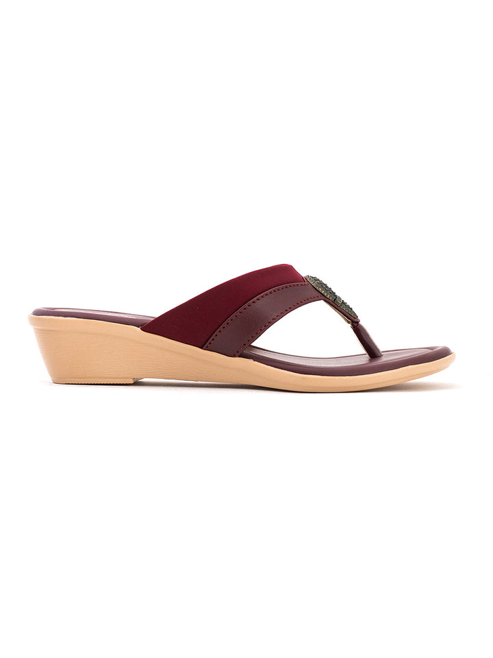 Khadim Wedge Heel Slip On Sandal for Women