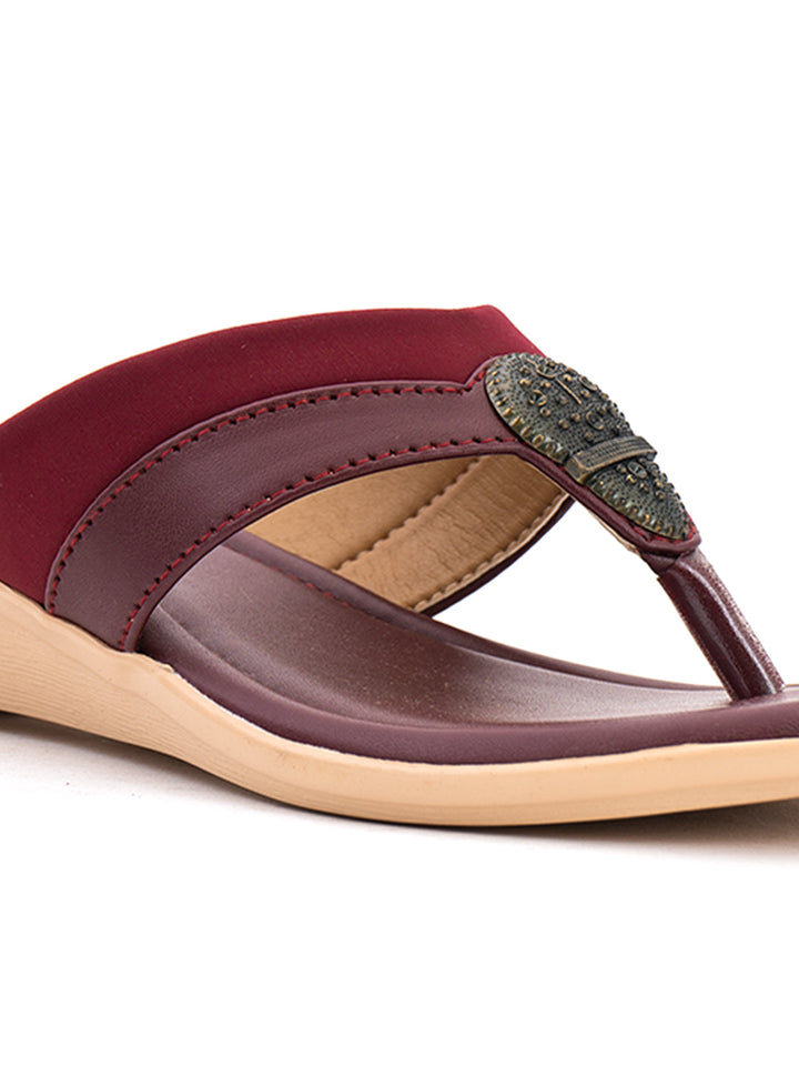 Khadim Wedge Heel Slip On Sandal for Women