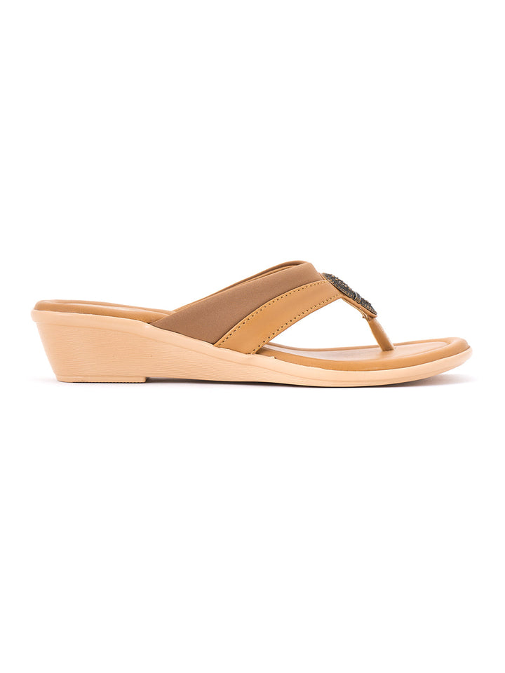 Khadim Wedge Heel Slip On Sandal for Women