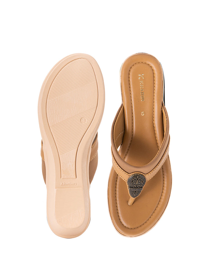 Khadim Wedge Heel Slip On Sandal for Women