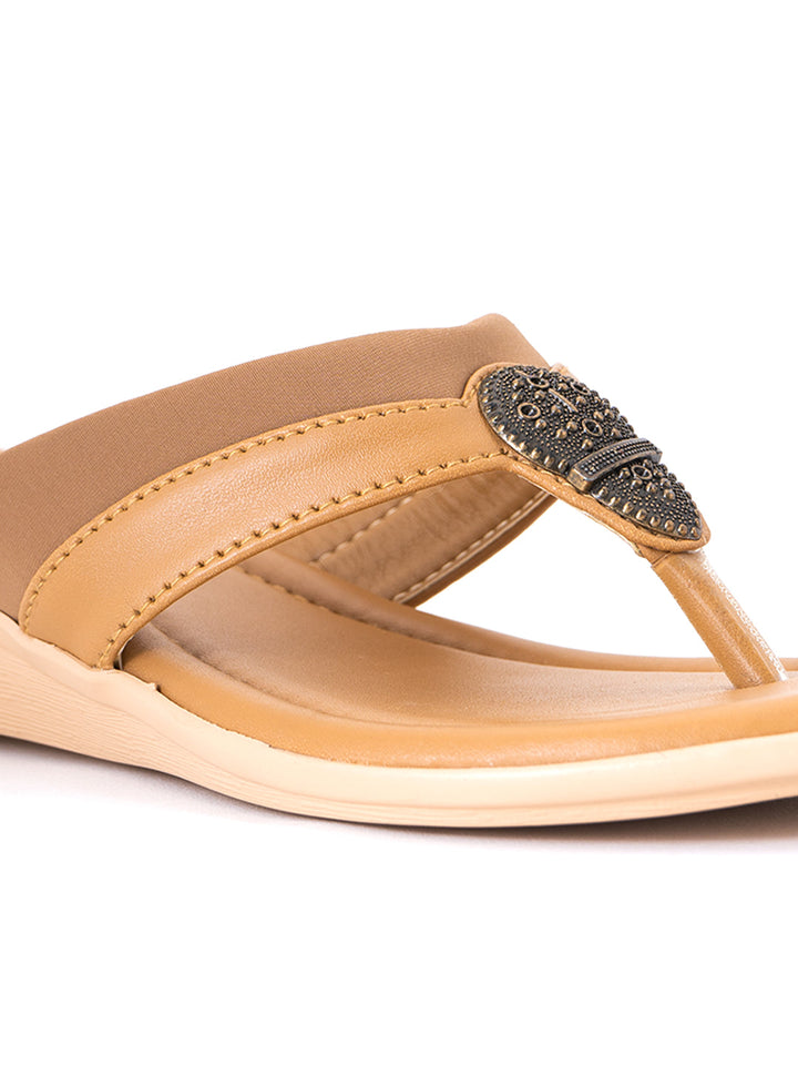 Khadim Wedge Heel Slip On Sandal for Women