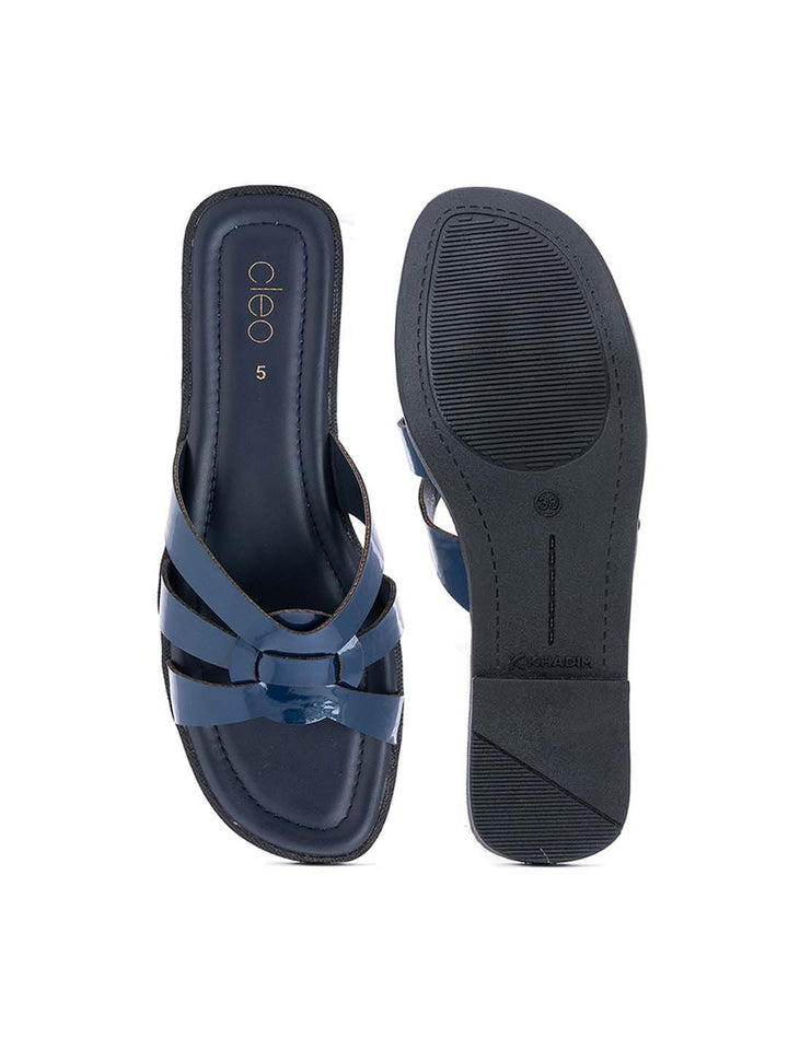 Khadim Cleo Flat Mule Slide Sandal for Women