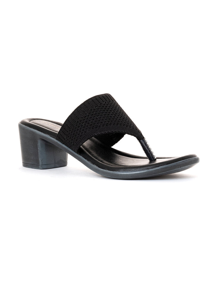 Khadim Sharon Block Heel Slip On Sandal for Women