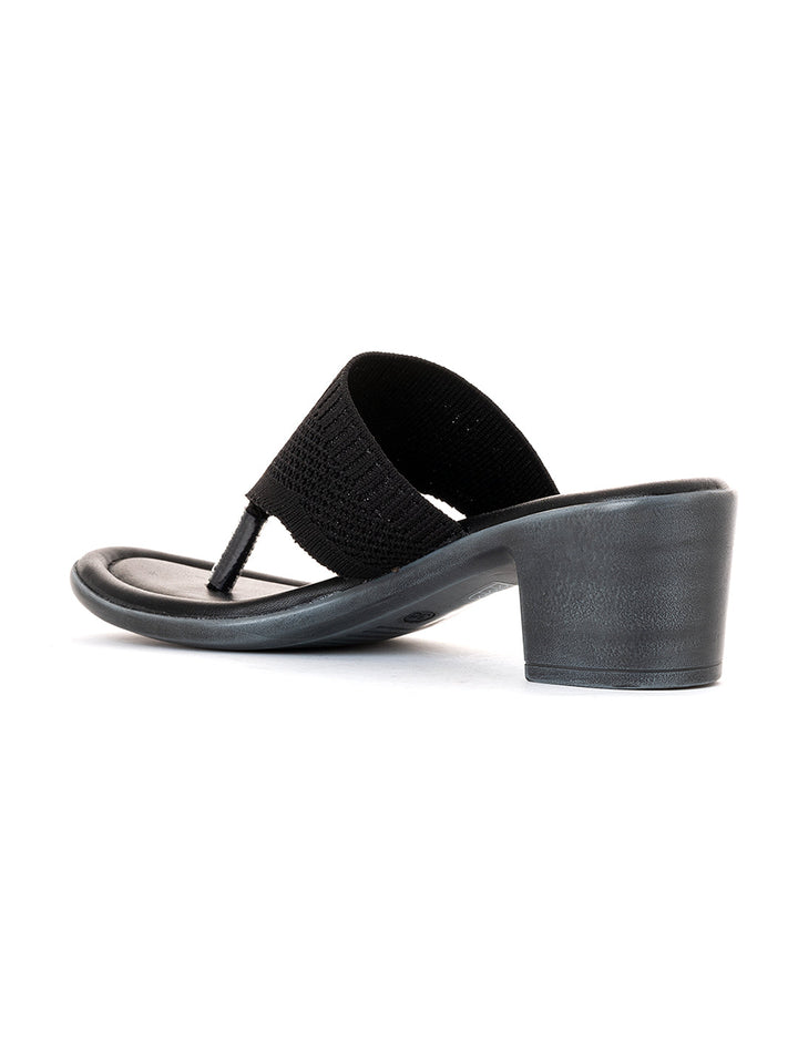 Khadim Sharon Block Heel Slip On Sandal for Women