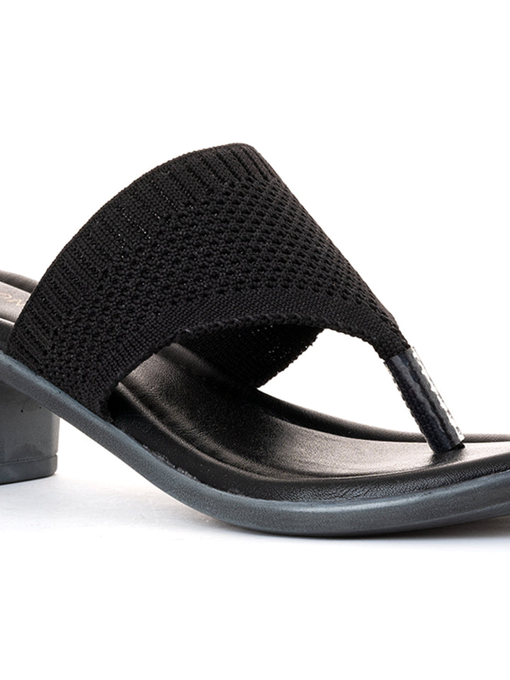 Khadim Sharon Block Heel Slip On Sandal for Women
