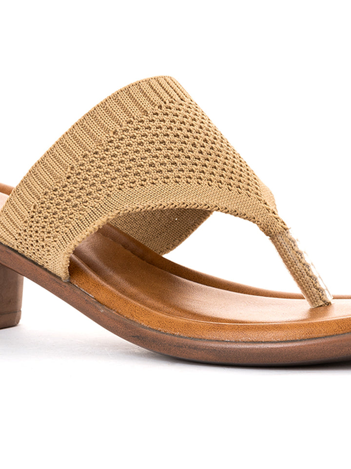 Khadim Sharon Block Heel Slip On Sandal for Women