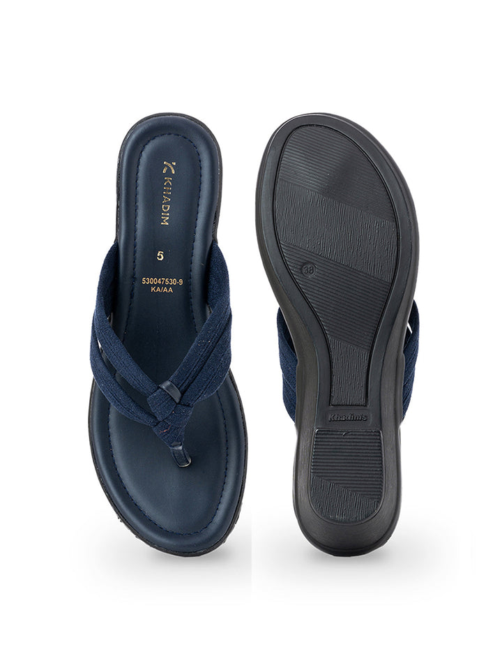 Khadim Wedge Heel Slip On Sandal for Women