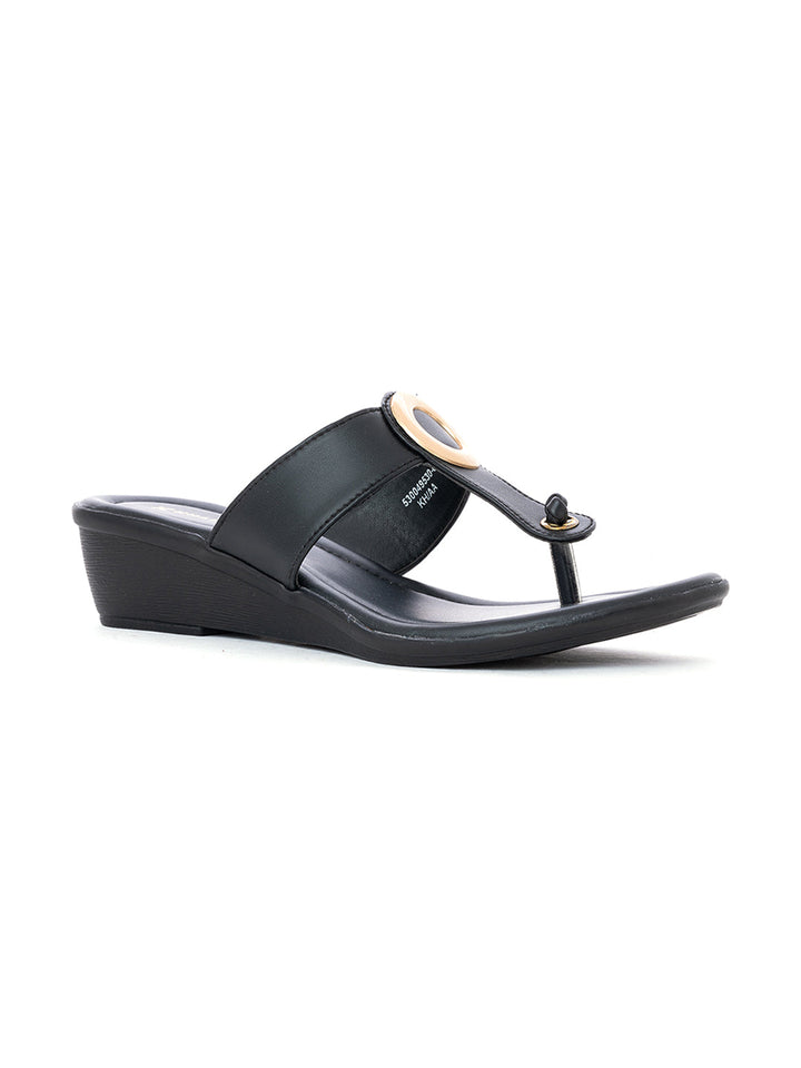 Khadim Wedge Heel Slip On Sandal for Women