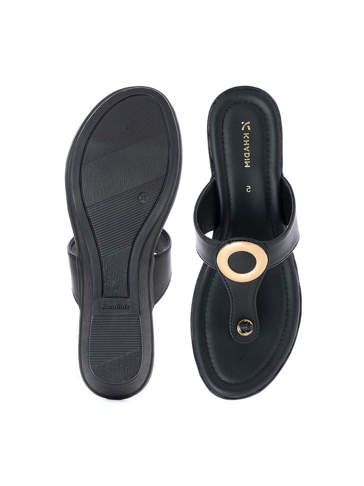 Khadim Wedge Heel Slip On Sandal for Women