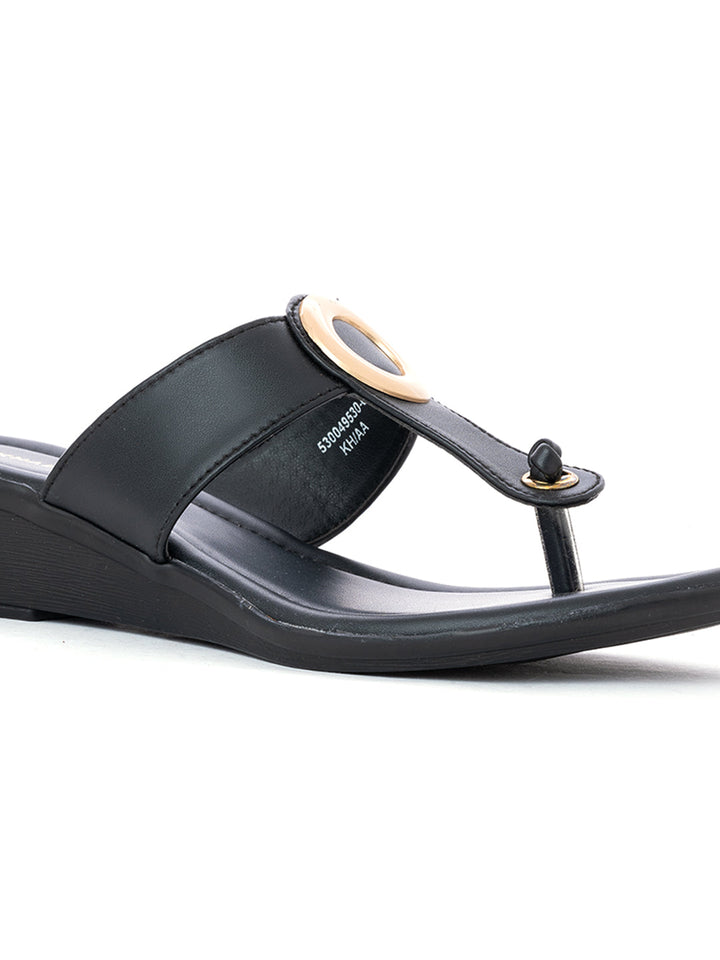 Khadim Wedge Heel Slip On Sandal for Women