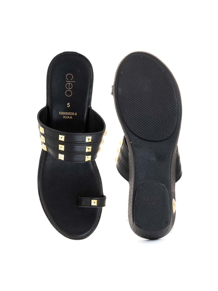 Khadim Cleo Block Heel Slip On Sandal for Women