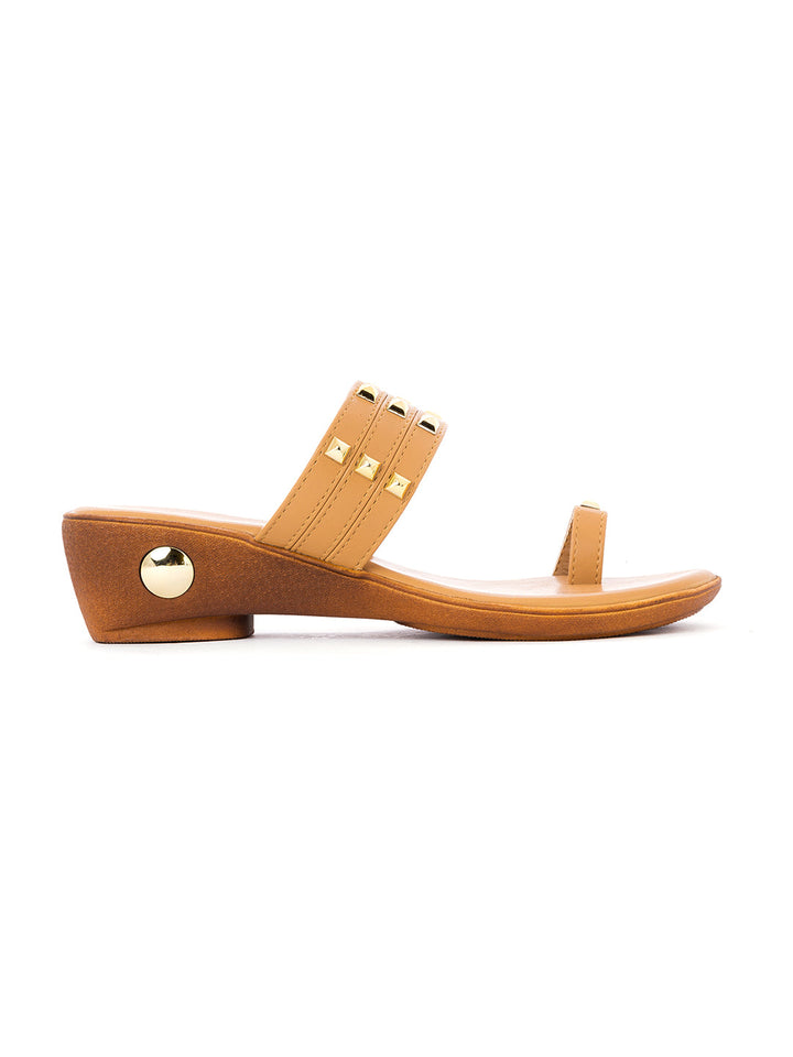 Khadim Cleo Block Heel Slip On Sandal for Women