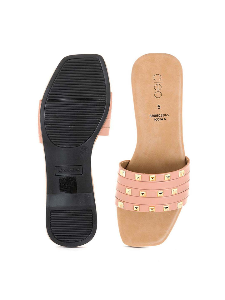 Khadim Cleo Flat Mule Slide Sandal for Women