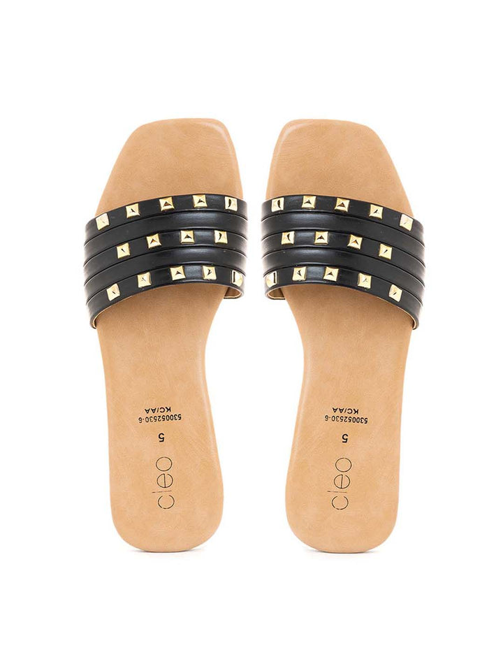 Khadim Cleo Flat Mule Slide Sandal for Women