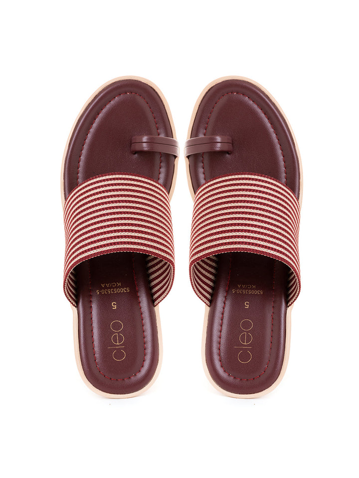 Khadim Cleo High Heel Wedge Slip On Sandal for Women
