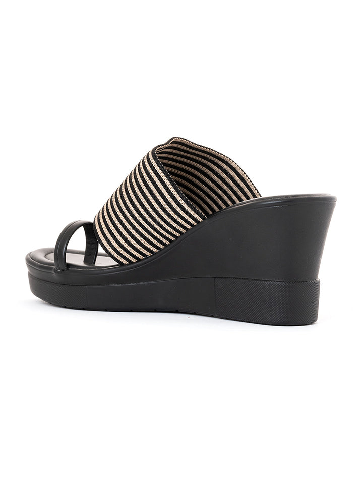 Khadim Cleo High Heel Wedge Slip On Sandal for Women