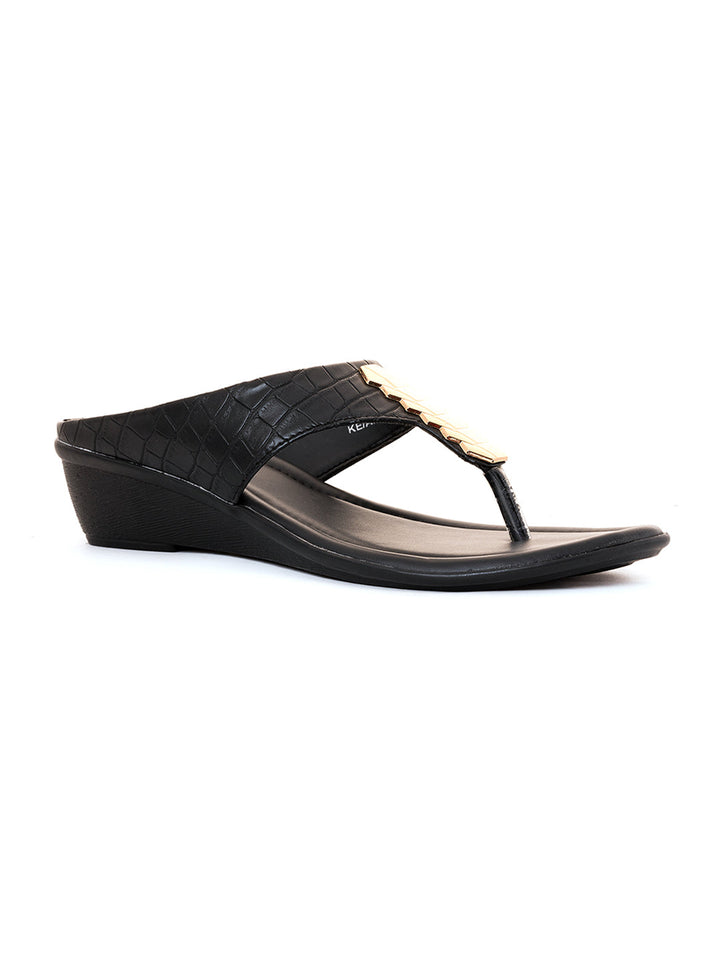 Khadim Wedge Heel Slip On Sandal for Women