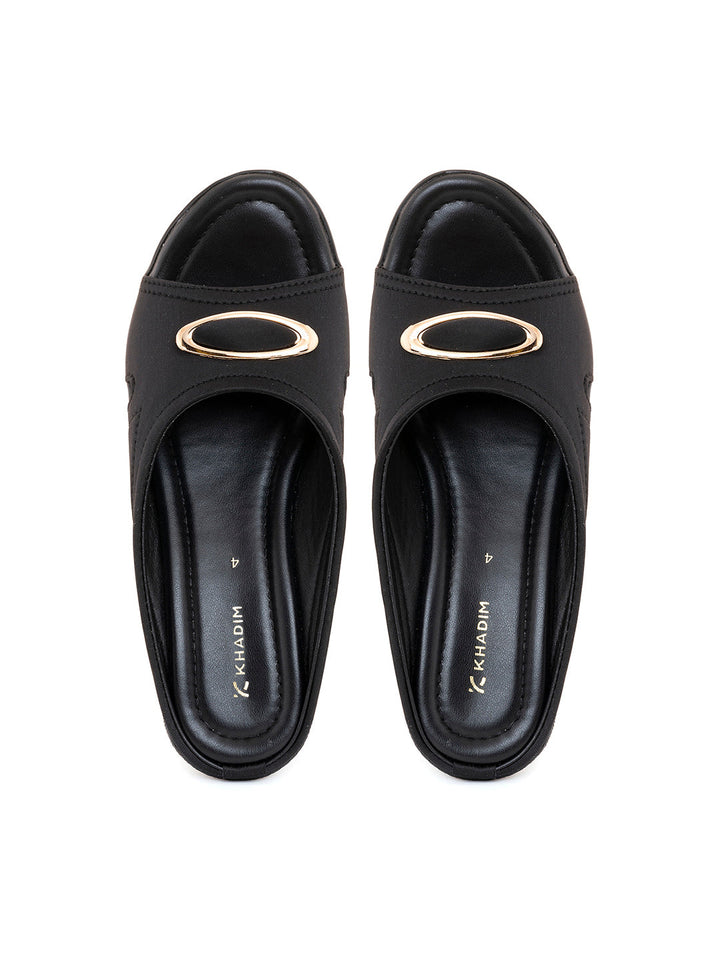 Khadim Wedge Heel Mule Slip On Sandal for Women