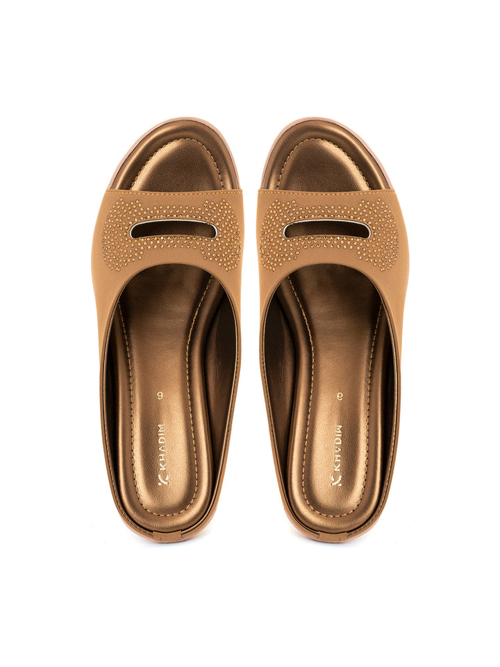 Khadim Wedge Heel Mule Slip On Sandal for Women
