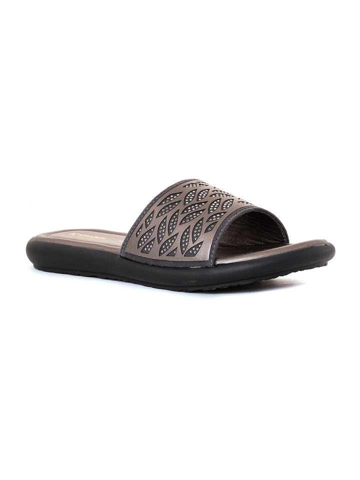 Khadim Flat Mule Slide Sandal for Women