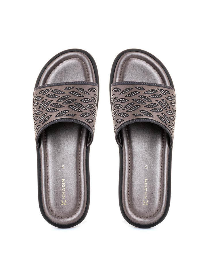Khadim Flat Mule Slide Sandal for Women