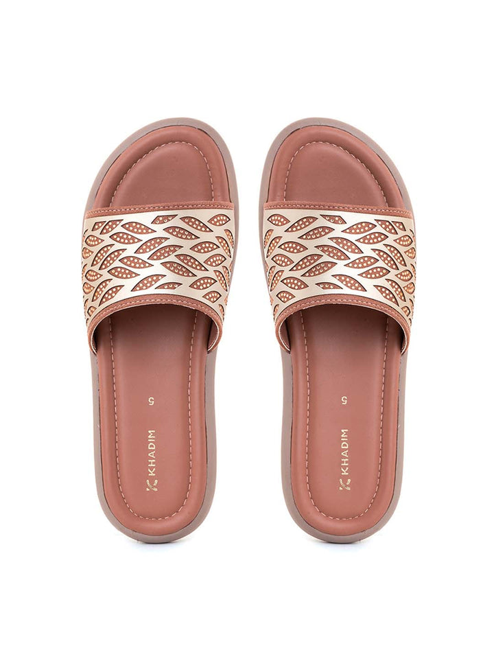 Khadim Flat Mule Slide Sandal for Women