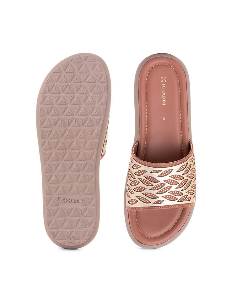 Khadim Flat Mule Slide Sandal for Women