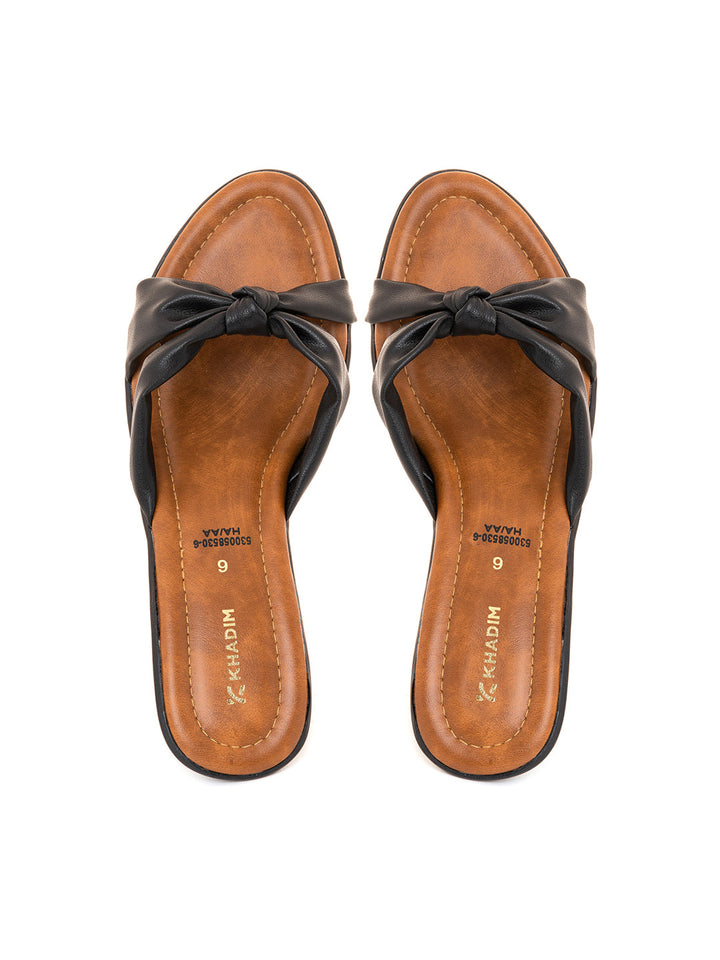 Khadim Cone Heel Mule Slip On Sandal for Women