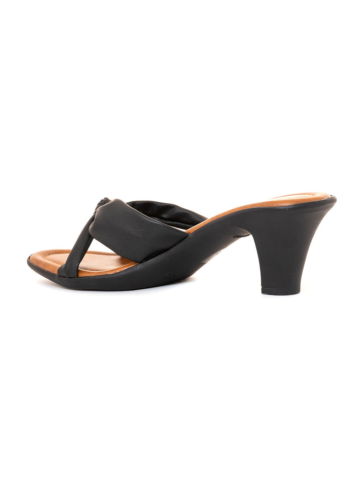 Khadim Cone Heel Mule Slip On Sandal for Women