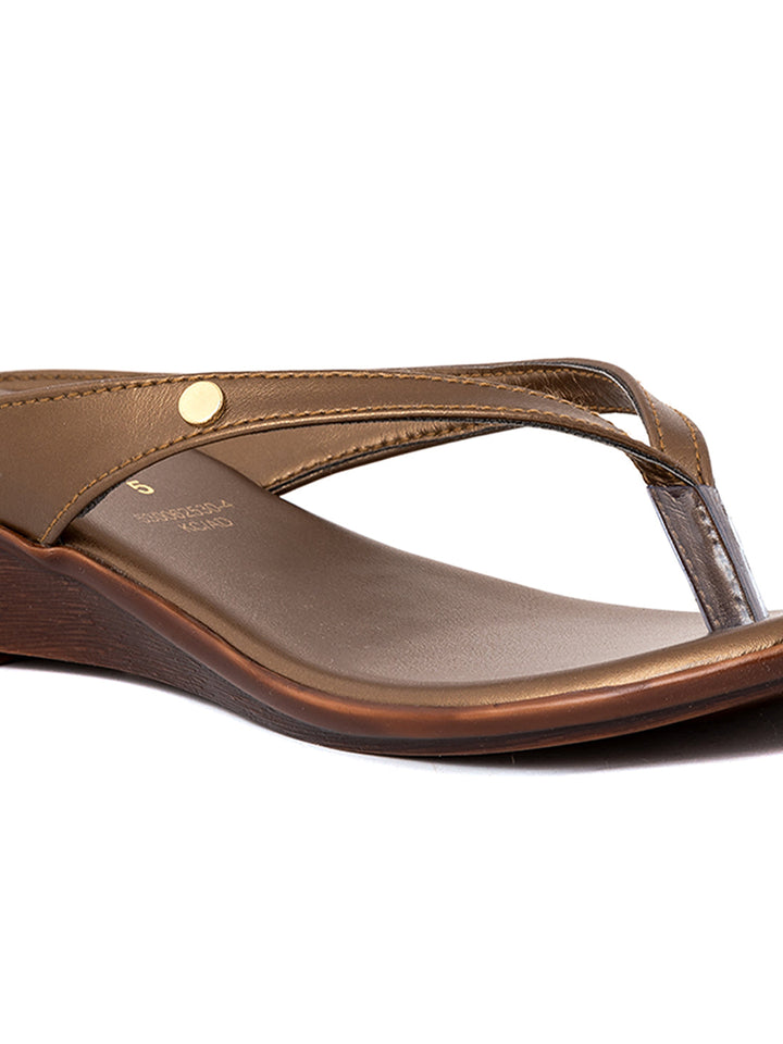 Khadim Wedge Heel Slip On Sandal for Women
