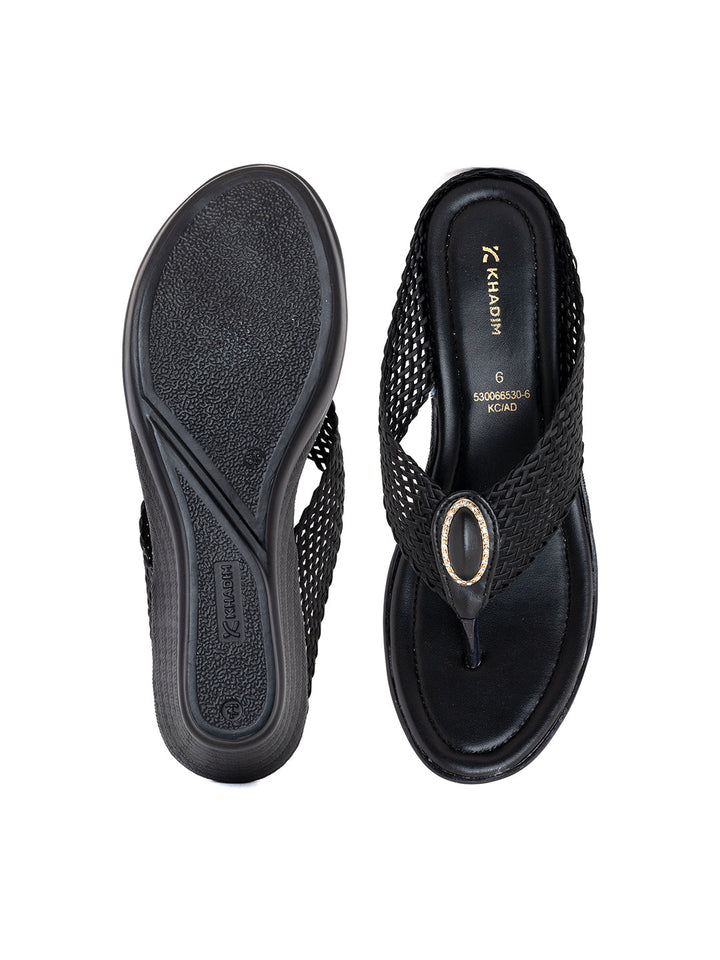Khadim Wedge Heel Slip On Sandal for Women