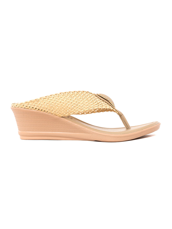 Khadim Wedge Heel Slip On Sandal for Women