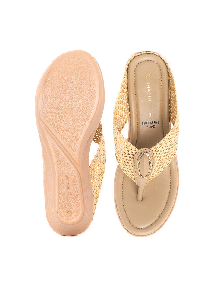 Khadim Wedge Heel Slip On Sandal for Women