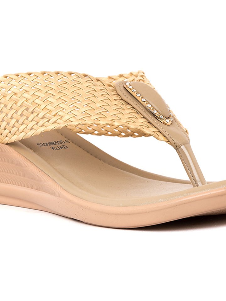Khadim Wedge Heel Slip On Sandal for Women