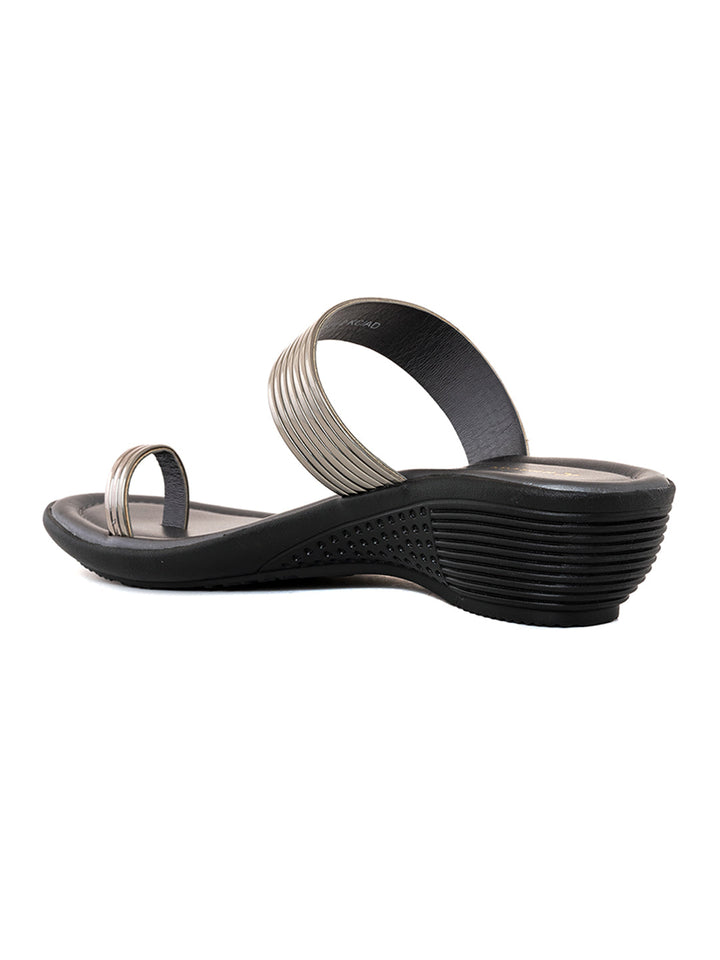 Khadim Wedge Heel Slip On Sandal for Women