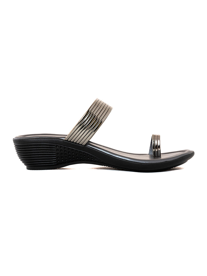 Khadim Wedge Heel Slip On Sandal for Women