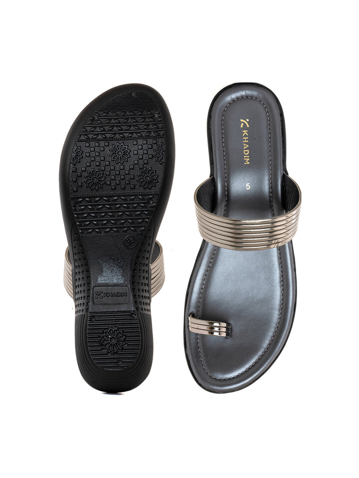 Khadim Wedge Heel Slip On Sandal for Women