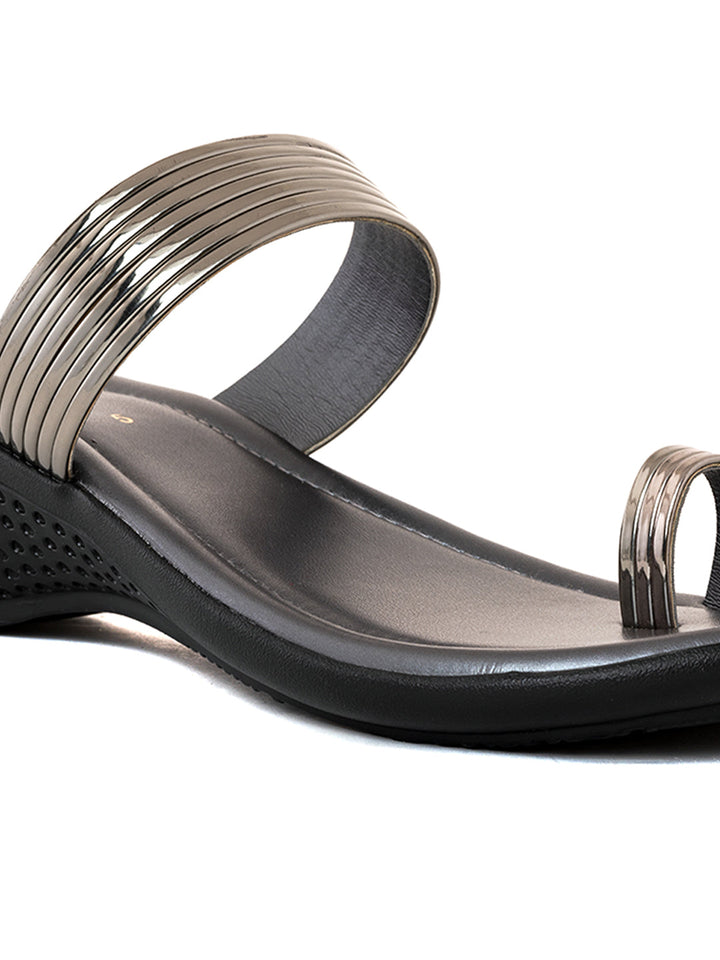 Khadim Wedge Heel Slip On Sandal for Women