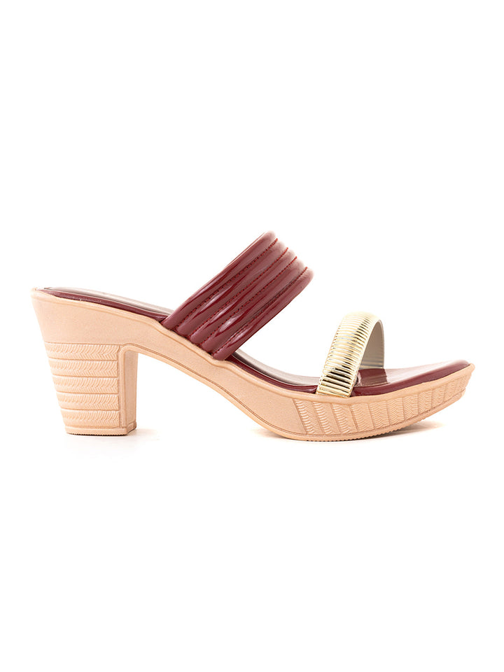 Khadim Cleo High Heel Block Mule Slip On Sandal for Women